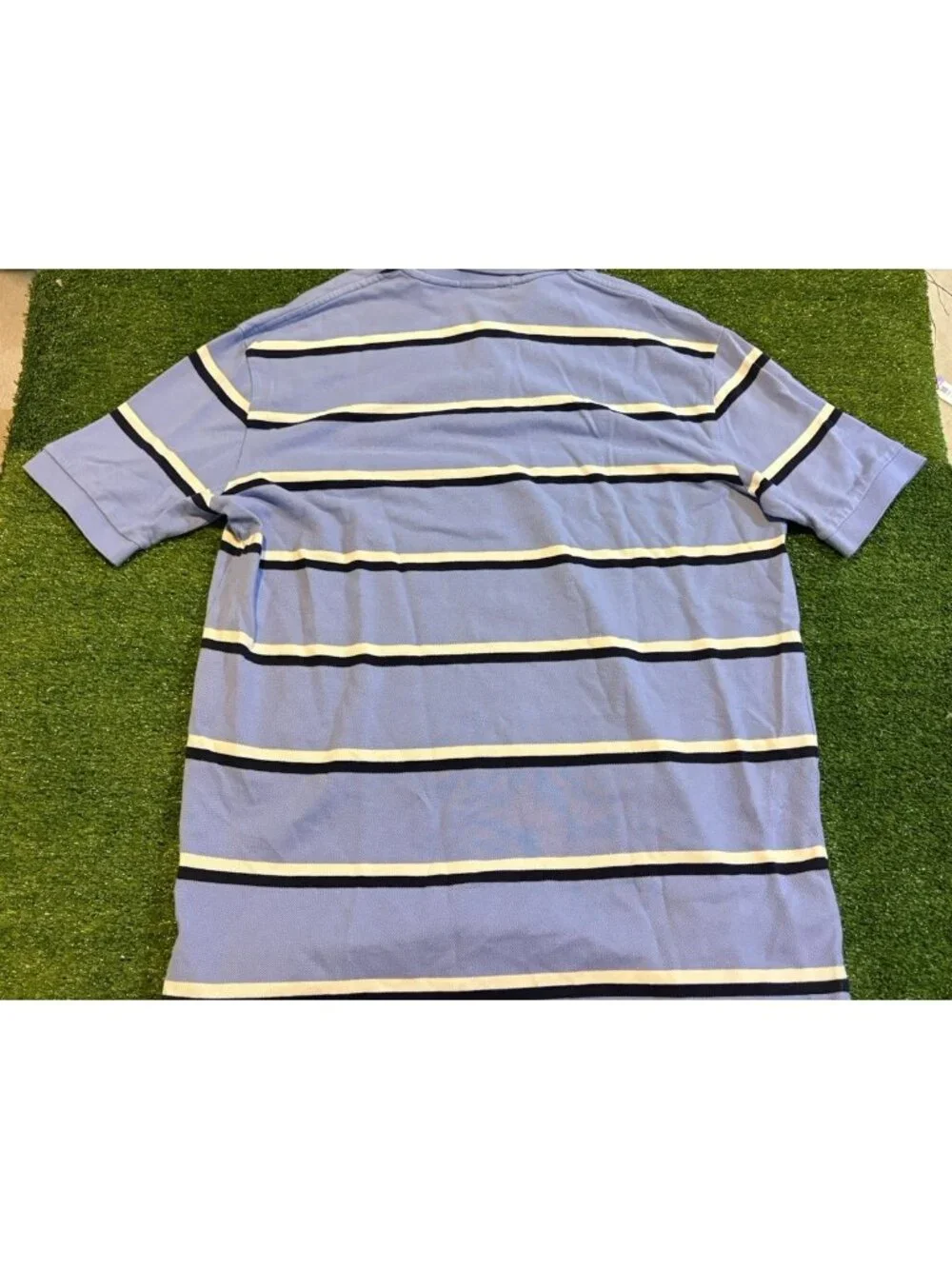 Vintage Polo Ralph Lauren polo mens large blue white deadstock new short sleeve